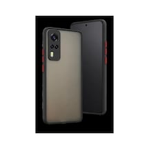 Vivo Y53s Kılıf Montreal Silikon Kapak - Siyah İtdark57219