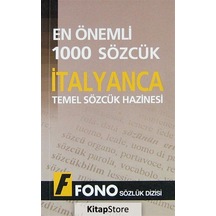 En Önemli 1000 Sözcük - İtalyanca Temel Sözcük Hazinesi- Fono Yayınları