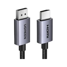 Ugreen 4k 1080p 120hz Displayport 1.2 To Hdmı 1.4 Örgülü Kablo, 5m, 35845