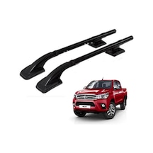 Toyota Uyumlu HILUX 2016 SONRASI ARA ATKISIZ TAVAN ÇITASI PORT BAGAJ SİYAH