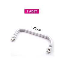 Gizli Metal Çanta Bursu 3 Adet - 20 Cm - Metal Çanta Aparatı Çanta Aksesuarı Çok Renkli