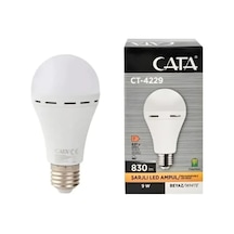 Ct-4229 9w Şarjlı Led Ampul Beyaz Işık