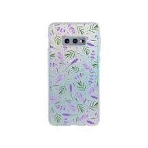 Samsung Galaxy S10e İle Uyumlu 1mm Slim Fit Water Color 3 Baskılı Şeffaf Kılıf Şeffaf
