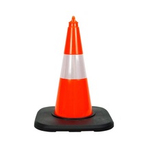 İleri Trafik Pvc Trafik Konisi 50 CM Reflektifli Ağırlıklı Trafik Dubası