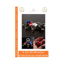 Anahtarlık 6 Hız 3d Minyatür Metal Manuel Hareketli Vites  Aksesuar Oto Vites Anahtarlık