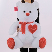 1054B Tıkıl Ayı 70Cm Beyaz . Selay Oyuncak
