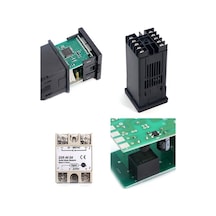 Ulzyvf Rex-c100fk07-v Akıllı Sıcaklık Regülatörü, Ssr Çıkışlı, M6 Kablo Seti