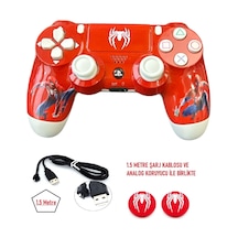 Playstation Dualshock 4 V2 Ps4 Oyun Kolu Desenli Pc + Ps4 1.5mt Şarj Kablosu Ve Analog Koruyucu