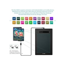 Xp-pen G960s Grafik Tablet 9x6 İnç Kalem Tablet Çizim Tableti, Windows 10/8/7 Ve Mac Os Ve Android İçin Pilsiz Stylus İle