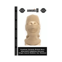 Armoris Premium Yürüyüş Örtüsü Bere Alternatifi Soğuktan Koruyan Single Sword Modüler Kar Maskesi Çok Renkli