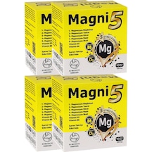 Magni5 Magnezyum 5 Etkili Form 12 Aylık 360 Kapsül B6 D3 Vitamini Bisglisinat Malat Taurat Sitrat Oksit