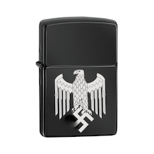 Wehrmacht Alman Eski Madalya Svastika Ww2 Lazer Silinmez Resimli Benzinli Çakmak Hediye İsim Yazılır Siyah