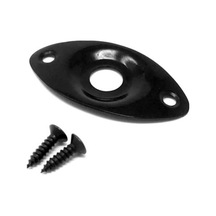 Dr. Parts Jp1/bk Siyah Oval Metal Jack Plakası