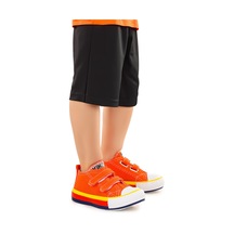 Kiko Kids Linen Cırtlı Erkek Bebek Keten Spor Ayakkabı Turuncu