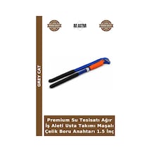 Premium Su Tesisatı Ağır İş Aleti Usta Takımı Maşalı Çelik Boru Anahtarı 1.5 İnç