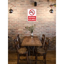 Sigara İçilmez Uyarı Levhası Arkası Yapışkanlı Sticker