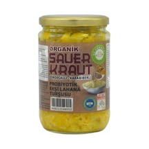 Beferment Organik Zerdeçallı Karabiberli Saurkraut Ekşi Lahana Turşusu 660 G