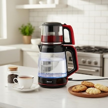 Infinity Xl 1764h Cam Çay Makinesi Siyah Kırmızı Genel