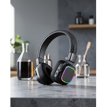 Kulak Üstü Kablosuz Kulaklık Bluetooth 5.3 Rainbow Işıklı Uczzzxy30sodo-6