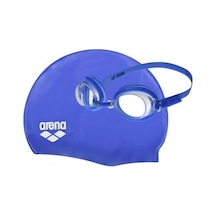 Arena Pool Jr Set Çocuk Yüzücü Bone Ve Gözlük Mavi 9242370 Mavi