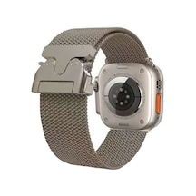 Gld-spt- Newface Apple Uyumlu Watch 42mm Milano Metal Kordon - Desert