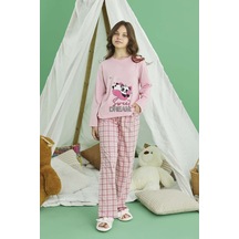 Genç Kız Aydoğan Pamuklu Pijama Takımı 240770 Pudra01 Pudra01
