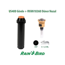 Rain Bird Rvan18360 Döner Nozul Tam Tur 4 - 5,5 Mt. Ve Us400 Boş Gövde Seti