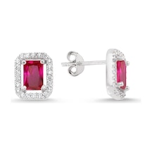 Altınsepeti G213kpr4 Gümüş Kırmızı Bagetli Küpe