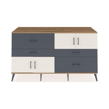 Hyperion Konsol 2 Raflı 4 Çekmeceli 4 Kapaklı 176x44x99 Çam-aytaşı/antrasit Atlas Çam/aytası - Atlas Çam