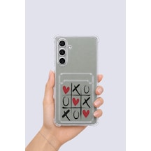 Samsung Galaxy Uyumlu A16 Kartlıklı Xoxo Desenli Kılıf