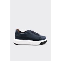 Derinet Hakiki Deri Comfort Taban Erkek Sneaker Laci Laci
