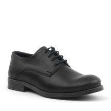 Rakerplus Siyah Mat Bağcıklı Oxford Erkek Çocuk Ayakkabısı