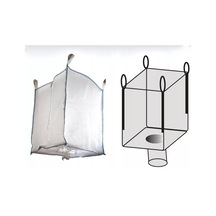 1 Adet Sanayi Tipi Big Bag Büyük Grit Çuval 90x90x120 Cm Alt Bacalı Tahliyeli