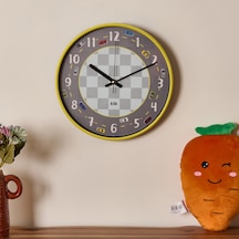 Slim Ralli Çocuk Odası Duvar Saati -sarı - 30 Cm Çok Renkli