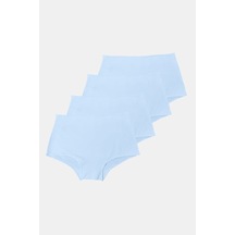 Malabadi Kadın Beyaz 4 Lü Paket Geniş Kenarlı Modal Külot 1053 Beyaz