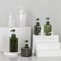 Şeffaf Dağıtıcı Seyahat El Temizleyici Duş Jeli Şampuan Taşınabilir Küçük Boş Şişe Büyük Kapasiteli Basın Şişe Losyon 450ml