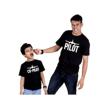 Erkek Çocuk Veya Baba T-Shirt - Siyah