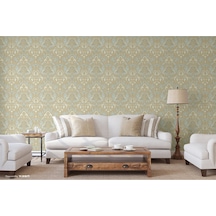 Ephes 1002-2 Damask Büyük, Simli Duvar Kağıdı 10m²