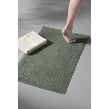 Biscay Bathmat Olive - Ekstra Yumusak, Modern %100 Pamuk 50X75Cm. Yeşil