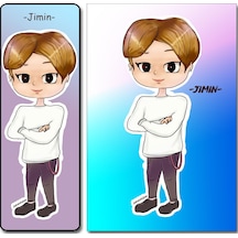Bts Jimin Ayraç Kartpostal 2'Li Set
