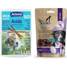 Avida 12li Balık Etli Tahılsız Sticks, Salmon-cubes Köpek Ödülü