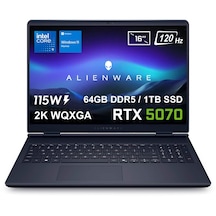 Dell Alienware 16 Aurora AC16250-C932157WV2 Core 9 270H 64 GB 1 TB SSD RTX5070 16" W11H Dizüstü Bilgisayar