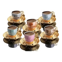 Lal Desenli Mix Kahve Seti -bsm109 Diğer