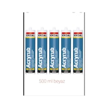 Soudal Silikonize Mastik 500gr Beyaz 5 Adet