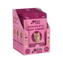 Fresh Somonlu Kedi Yemeği%100 Taze İçerikli Mama 80 G X 8 Adet