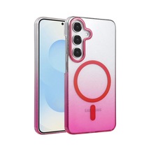 Samsung Galaxy S25 Glossy Magsafe Kapak - Pembe 0.2M-Çok Renkli