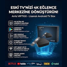 Arris 4k Android 12 Tv Box  Lisanslı Sesli Komutlu Kumanda Akıllı Televizyon Kutusu