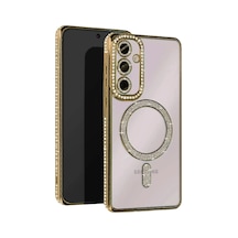 Samsung Galaxy A15 4g Joke Simli Magneticsafe Kılıf - Gold 0.2M-Çok Renkli