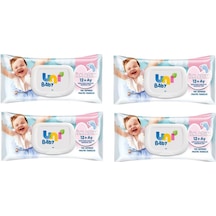 Uni Baby Ilk Adım Islak Mendil 12+Ay 52'Li 4 Adet