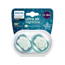 Philips Avent Ultra Air Gece 2'li Emzik 6-18 Ay Yıldız Ay Yeşil